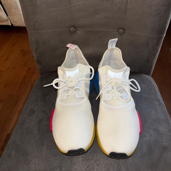 Men’s Adidas NMD_R1 Cloud White Sneakers Size 10.5 - Picture 2 of 6